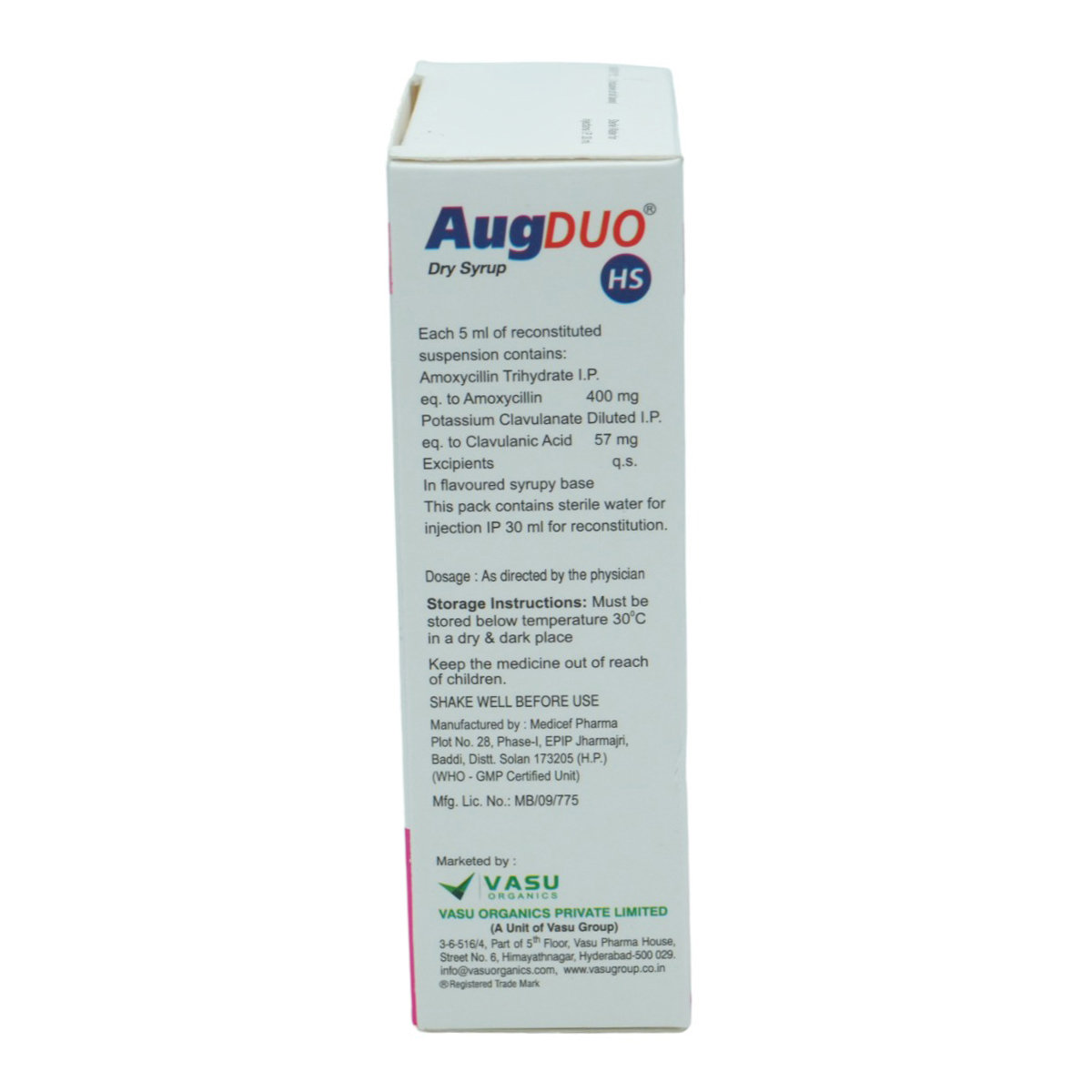 Augduo HS Dry Syrup 30 ml, Pack of 1 DRY SYRUP Augduo HS Dry Syrup 30 ml, Pack of 1 DRY SYRUP