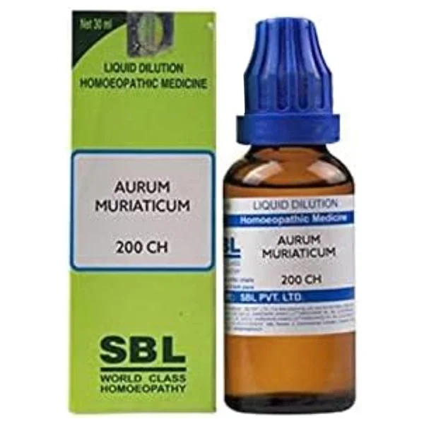 SBL Aurum Muriaticum 200 CH Dilution, 30 ml