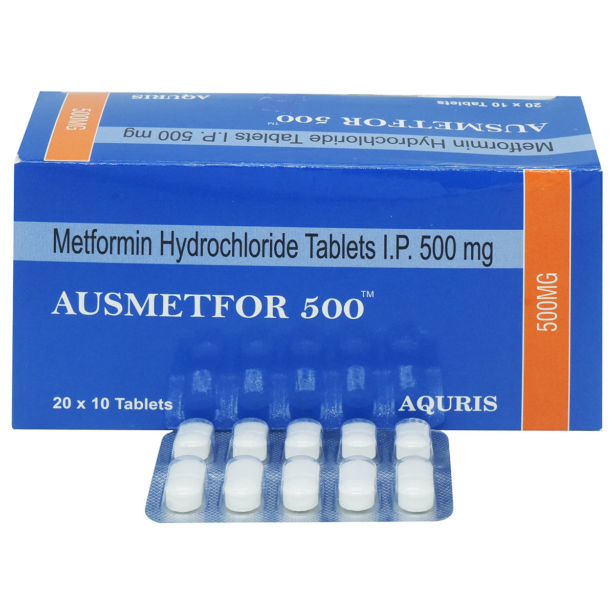 Ausmetfor 500 Tablet 10's, Pack of 10 TABLETS Ausmetfor 500 Tablet 10's, Pack of 10 TABLETS