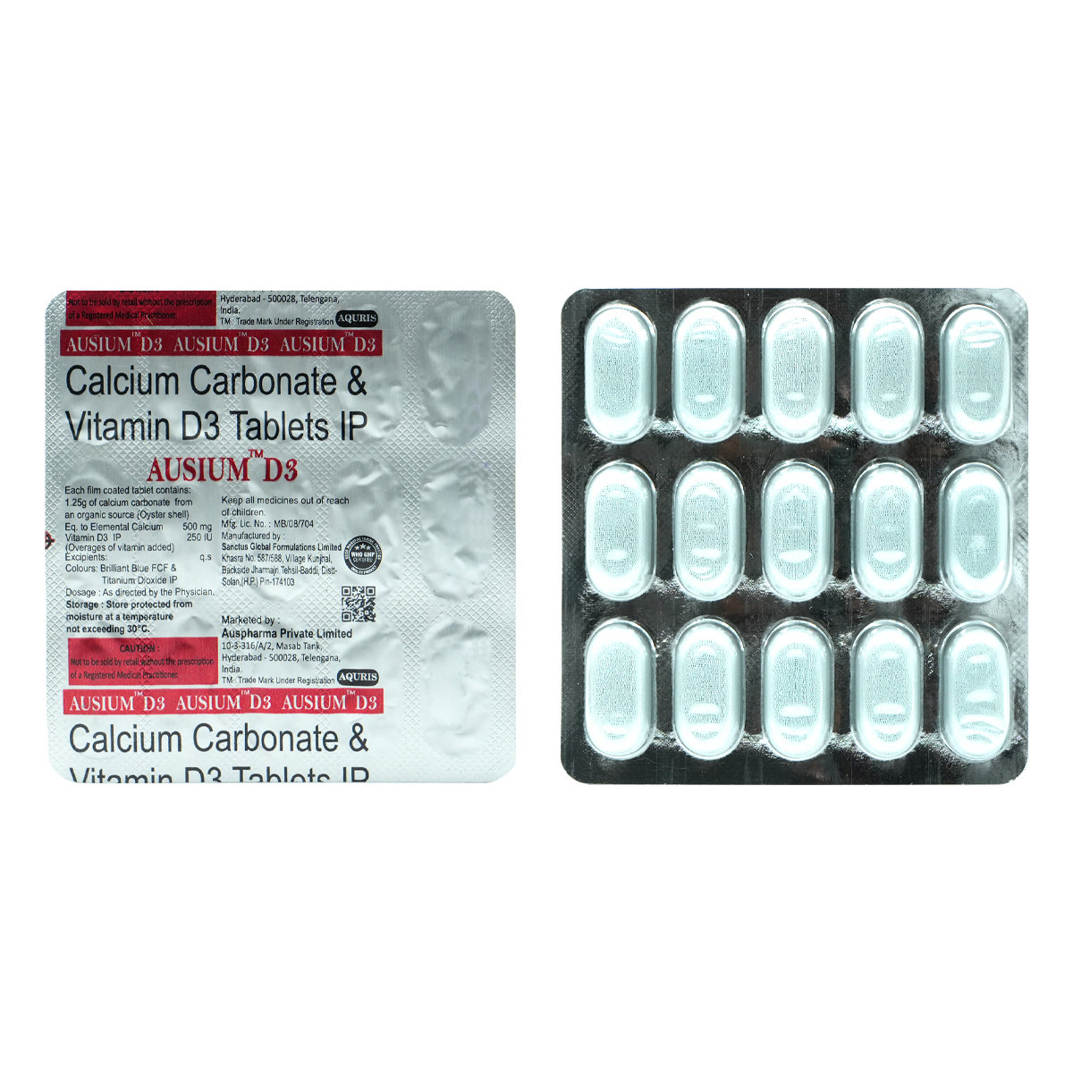Ausium D3 Tablet 15's, Pack of 15 TabletS Ausium D3 Tablet 15's, Pack of 15 TabletS