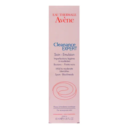Avene Cleanance Expert Emulsion 40 ml | Eliminate Mild To Moderarte Blemishes, Spots, Blackheads | For Acne Prone Skin