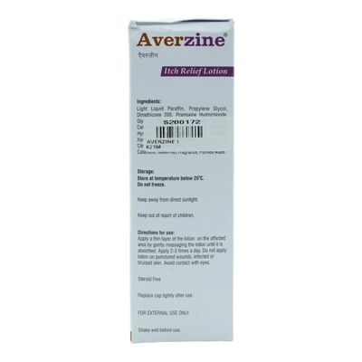 Averzine Itch Relief Lotion 75 ml, Pack of 1