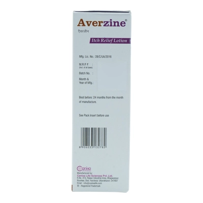 Averzine Itch Relief Lotion 75 ml, Pack of 1