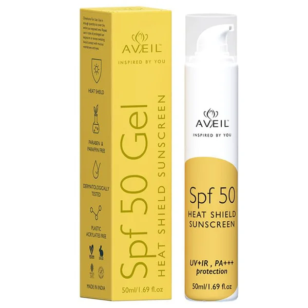 Aveil Spf 50 Sunscreen Gel 50 ml, Pack of 1