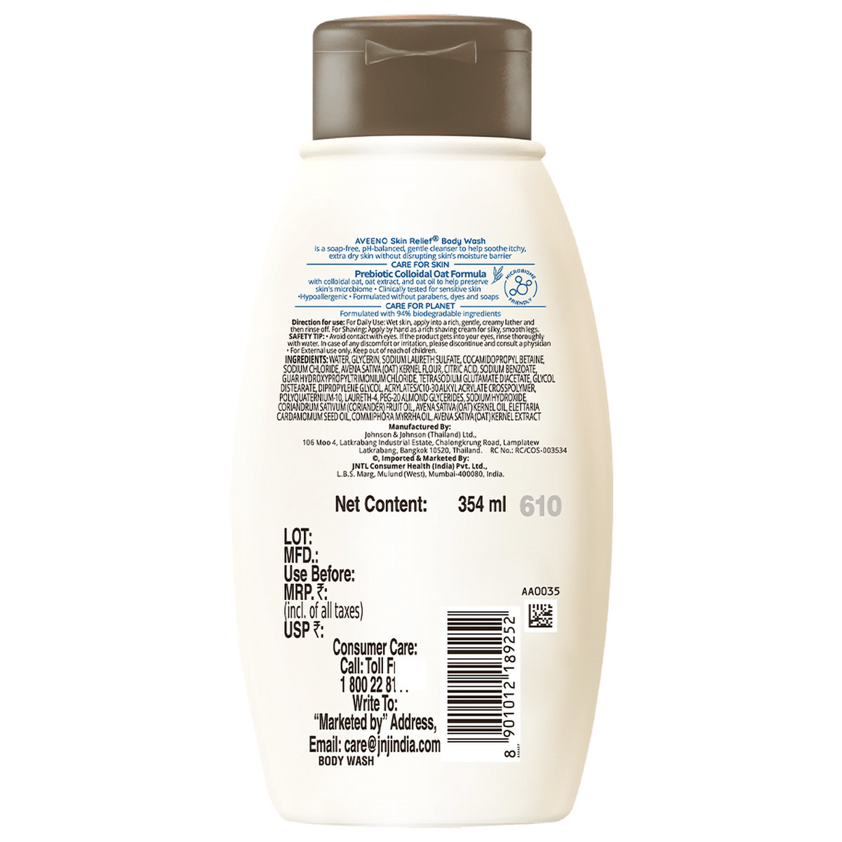 Aveeno Skin Relief Bodywash, 354 ml, Pack of 1 Aveeno Skin Relief Bodywash, 354 ml, Pack of 1
