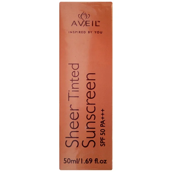 Aveil Sheer Tinted SPF 50 PA++ Sunscreen, 50 ml