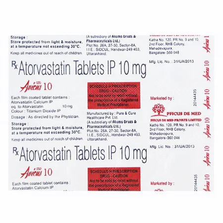 Avicus 10 mg Tablet 15's