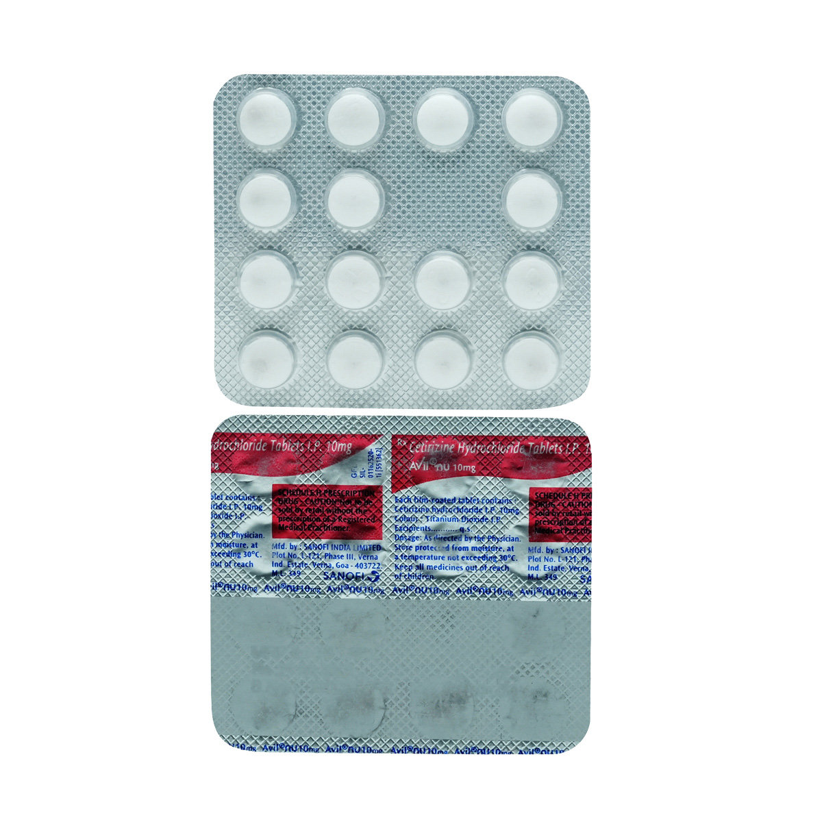 Avil NU 10 mg Tablet 15's, Pack of 15 TABLETS Avil NU 10 mg Tablet 15's, Pack of 15 TABLETS