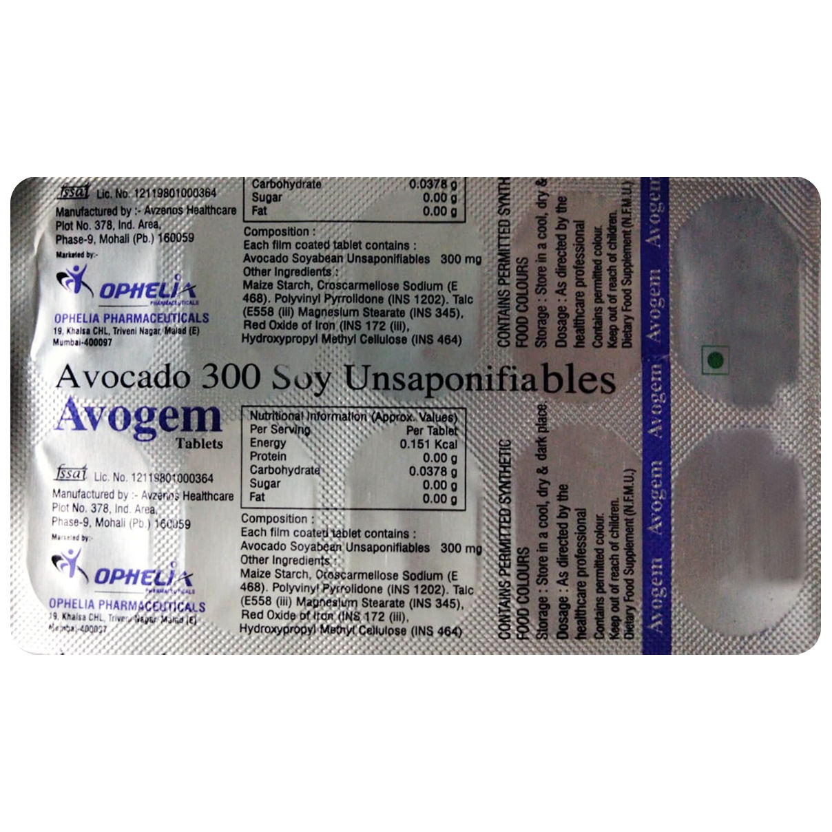 Buy Avogem Tablet 10's Online