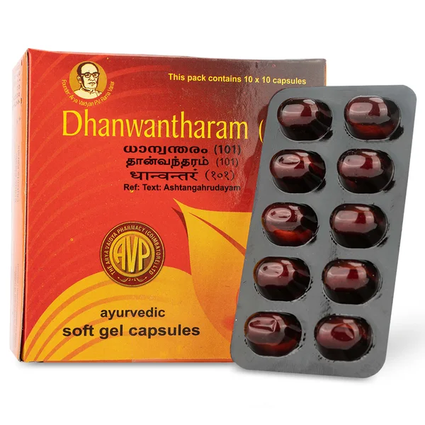 AVP Dhanwantharam (101), 100 Softgel Capsules