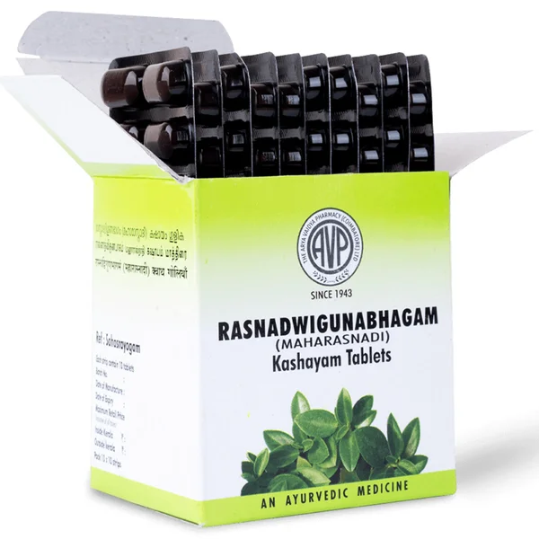 AVP Rasnadwigunabhagam (Maharasnadi) Kashayam, 100 Tablets