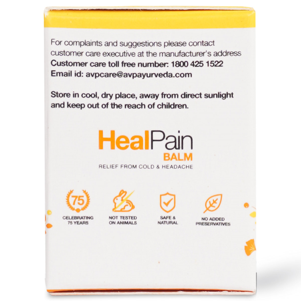 AVP Heal Pain Balm, 10 gm, Pack of 1 AVP Heal Pain Balm, 10 gm, Pack of 1