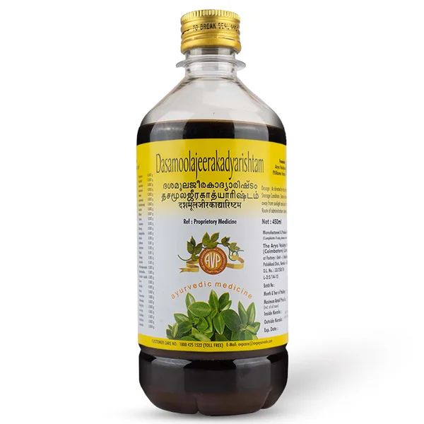 AVP Dasamoolajeerakadyarishtam, 450 ml