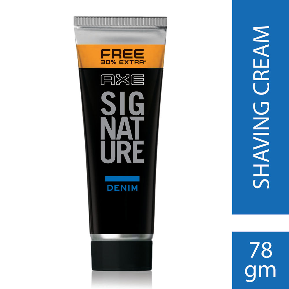 Buy Axe Signature Denim Shaving Cream, 78 gm Online