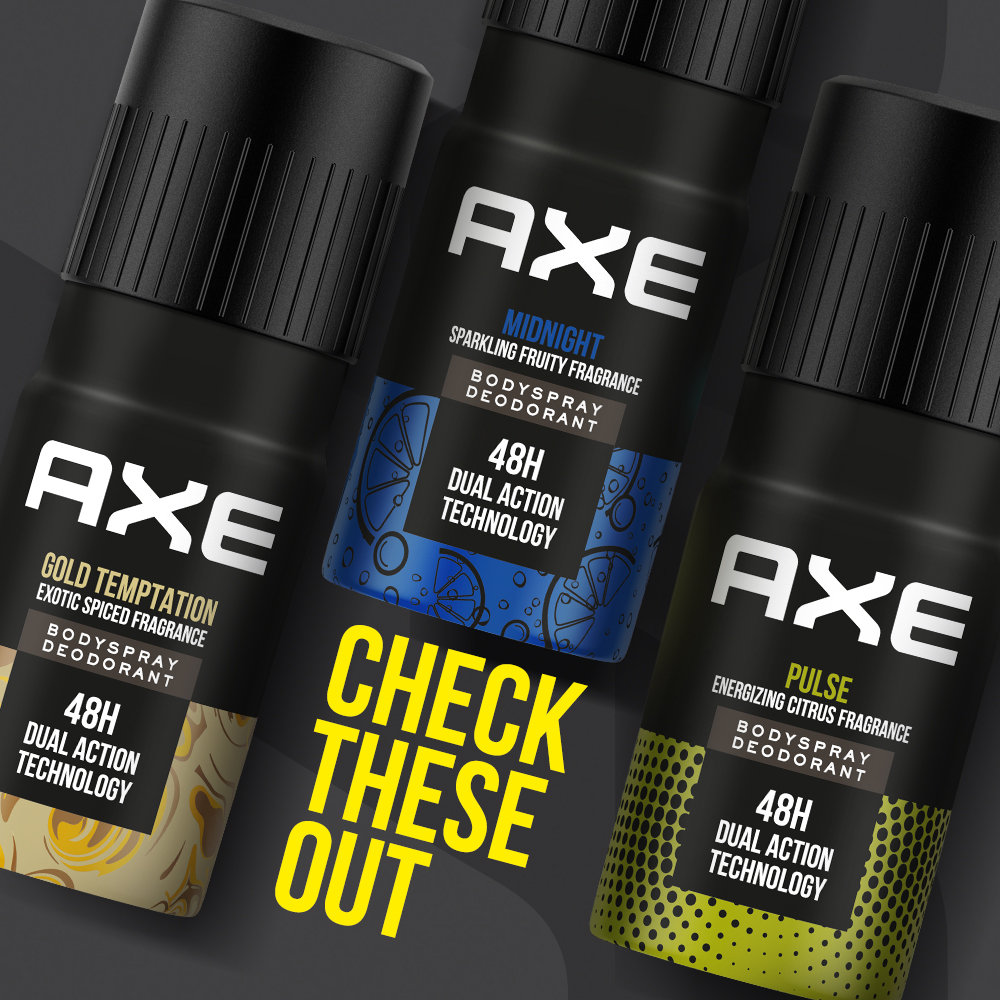 Axe Dark Temptation Long Lasting Bodyspray Deodorant for Men, 150 ml, Pack of 1 Axe Dark Temptation Long Lasting Bodyspray Deodorant for Men, 150 ml, Pack of 1