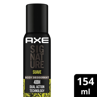 Axe Signature Suave No Gas Body Deodorant for Men, 154 ml, Pack of 1