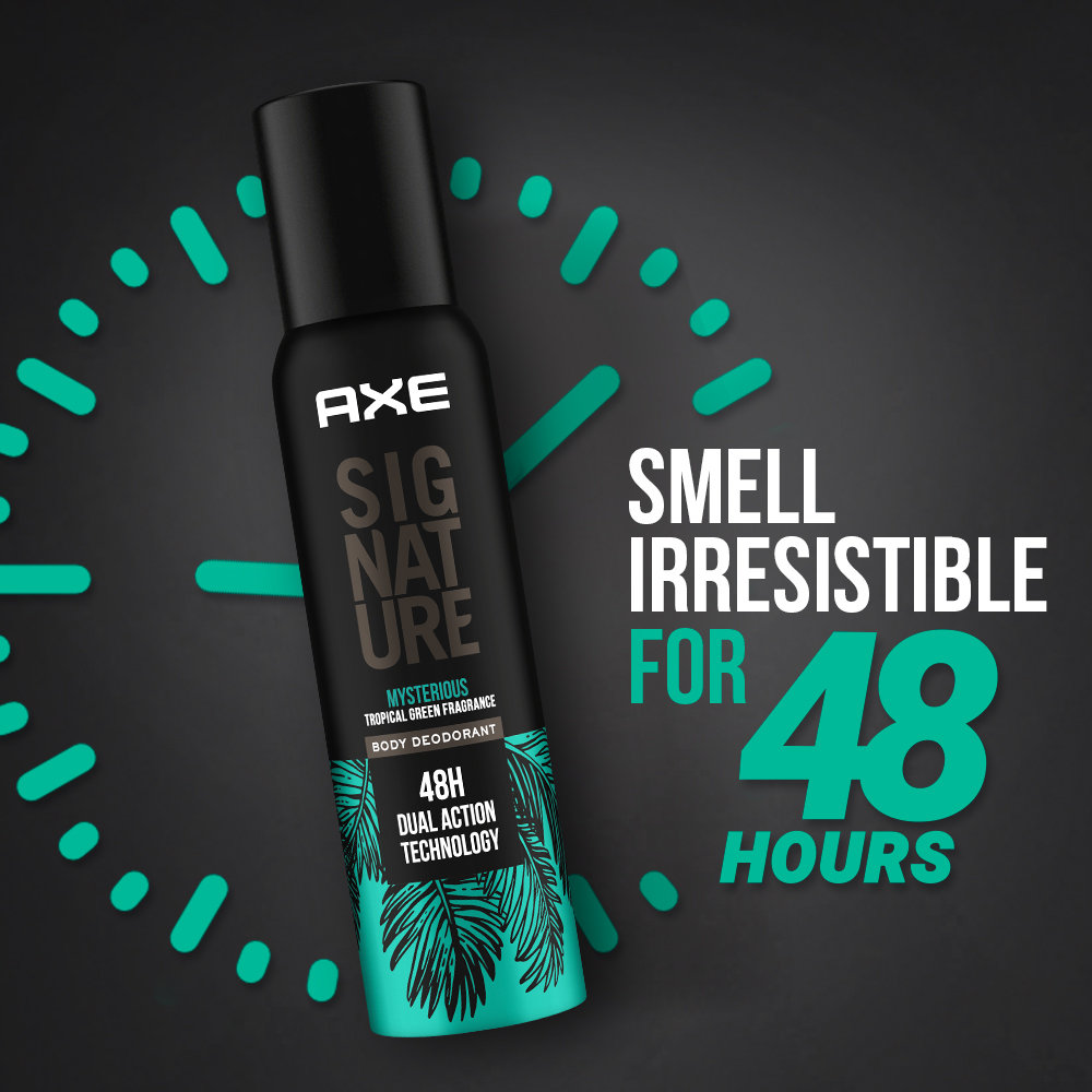 Axe Signature Mysterious No Gas Body Deodorant for Men, 154 ml, Pack of 1 Axe Signature Mysterious No Gas Body Deodorant for Men, 154 ml, Pack of 1
