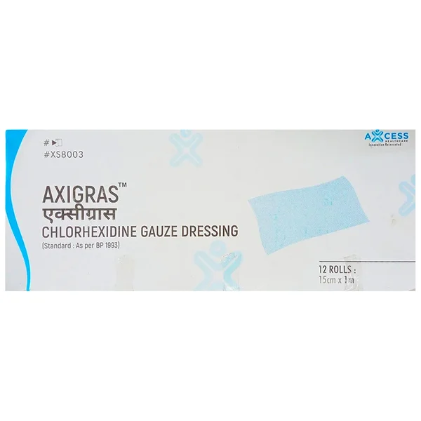 Axigras Chlorhexidine Gauze Dressing 15cmx1M Xs8003