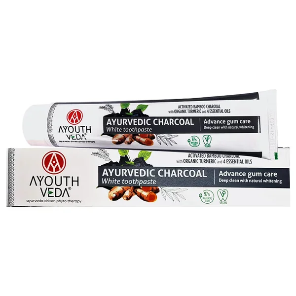 Aimil Ayouthveda Charcoal White Toothpaste, 100 gm