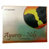 Ayurex-NDX Capsules for Men, 4 Count, Pack of 4