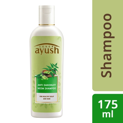 Lever Ayush Anti Dandruff Neem Shampoo, 175 ml, Pack of 1