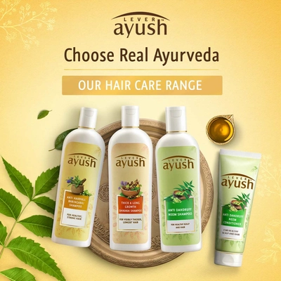 Lever Ayush Anti Dandruff Neem Shampoo, 175 ml, Pack of 1