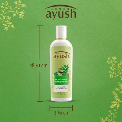 Lever Ayush Anti Dandruff Neem Shampoo, 175 ml, Pack of 1