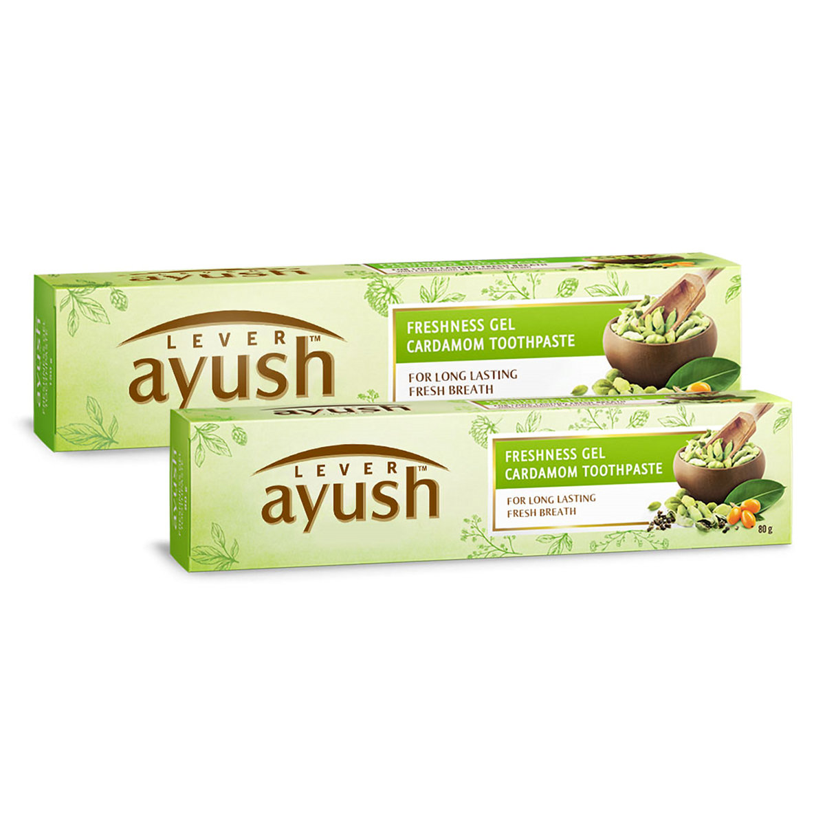 Lever Ayush Freshness Gel Cardamom Toothpaste, 80 gm, Pack of 1 Lever Ayush Freshness Gel Cardamom Toothpaste, 80 gm, Pack of 1