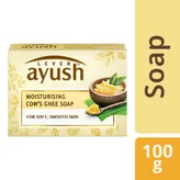 Lever Ayush Moisturising Cow's Ghee Soap, 100 gm, Pack of 1