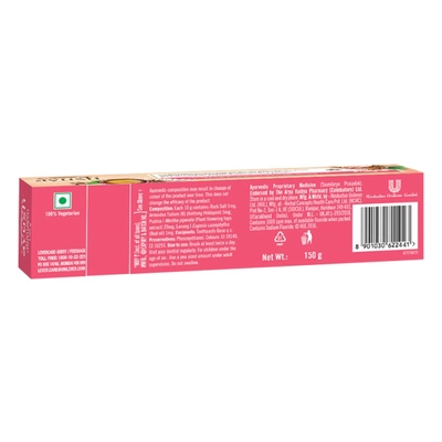 Lever Ayush Whitening Toothpaste with Rock Salt, 150 gm, Pack of 1