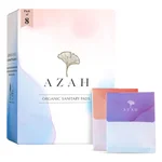 Azah Organic Sanitary Pads Regular, 8 Count