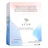 Azah Organic Sanitary Pads Regular, 8 Count, Pack of 1