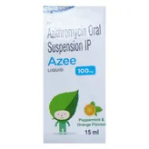 Azee 100 Peppermint &amp; Orange Suspension 15 ml, Pack of 1 Suspension