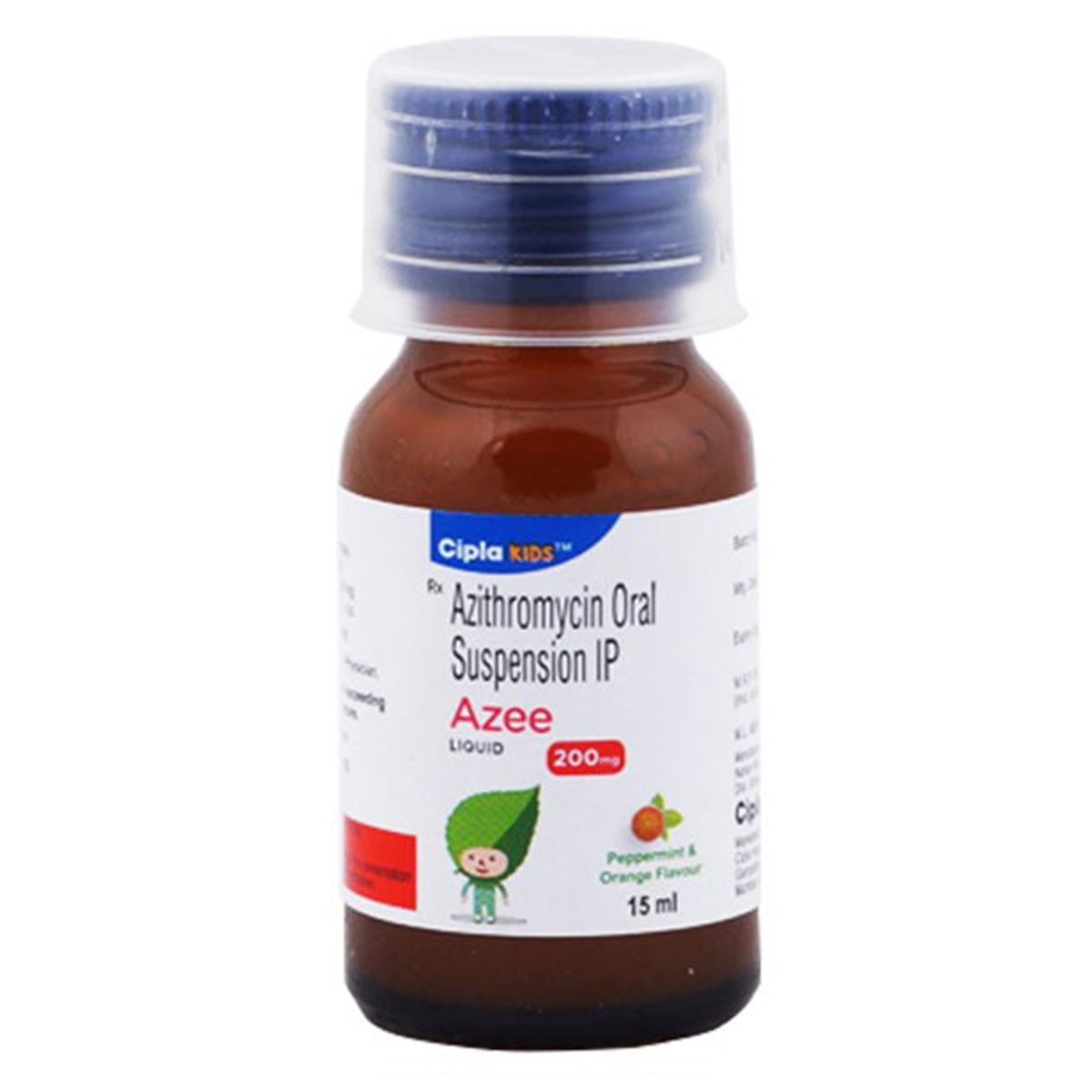 Azee 200 Peppermint & Orange Suspension 15 ml, Pack of 1 Suspension Azee 200 Peppermint & Orange Suspension 15 ml, Pack of 1 Suspension