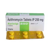 Azicip 250 Tablet 6's, Pack of 6 TabletS
