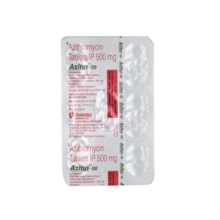 Azitus 500 mg Tablet 5's