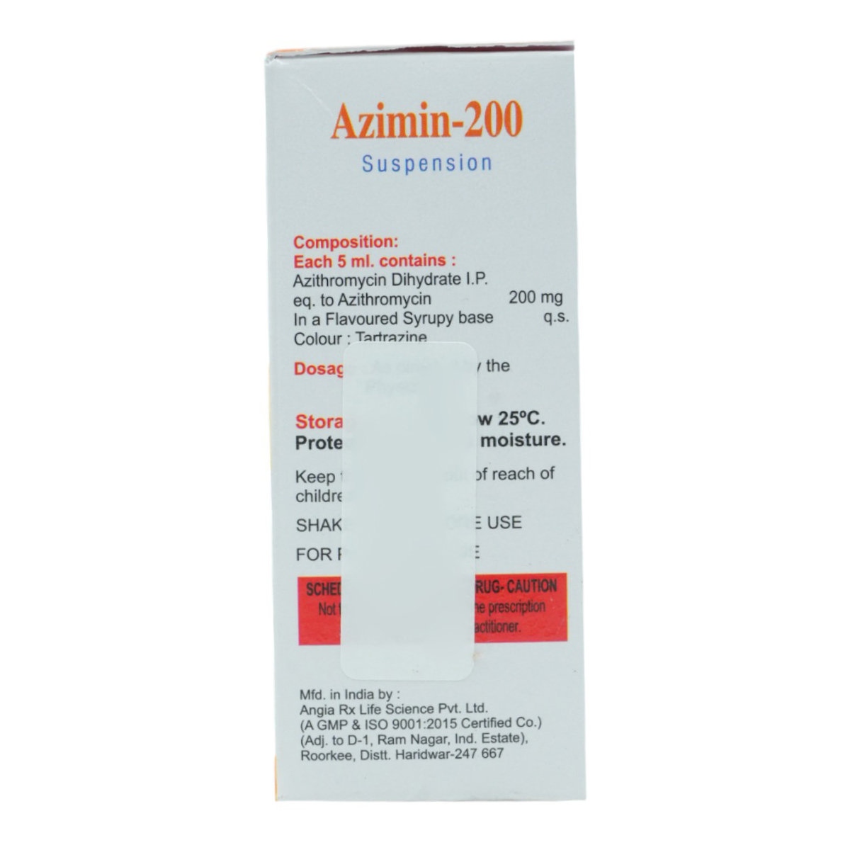 Azimin-200 Suspension 30 ml, Pack of 1 SUSPENSION Azimin-200 Suspension 30 ml, Pack of 1 SUSPENSION
