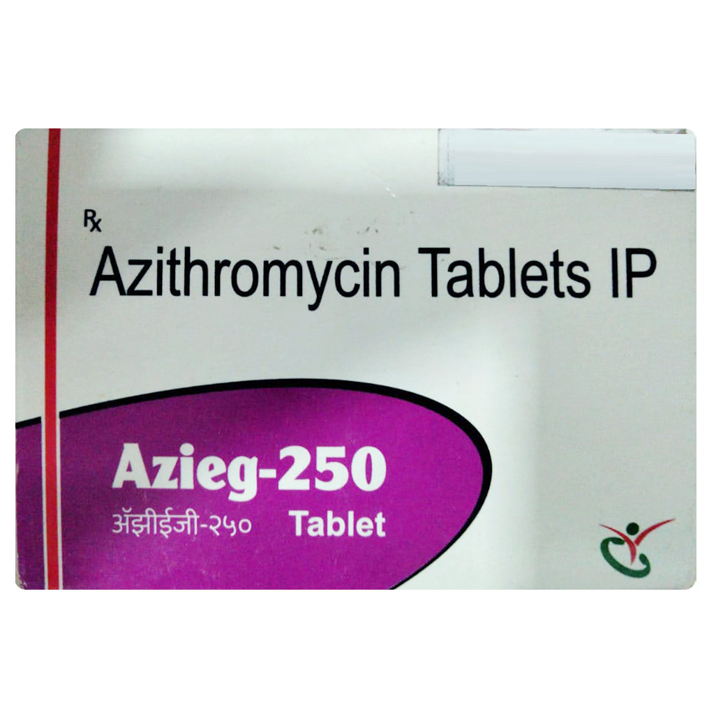 Azieg-250 Tablet 10's, Pack of 10 TABLETS Azieg-250 Tablet 10's, Pack of 10 TABLETS