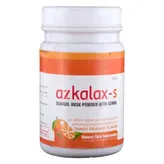Azkalax-S Sugar Free Tangy Orange Flavour Isabgol Husk Powder, 100 gm, Pack of 1