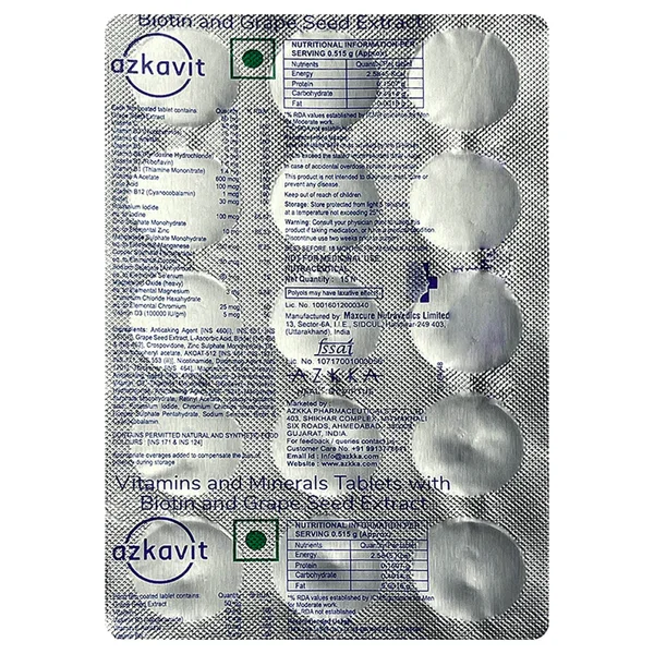 Azkavit Tablet 15's