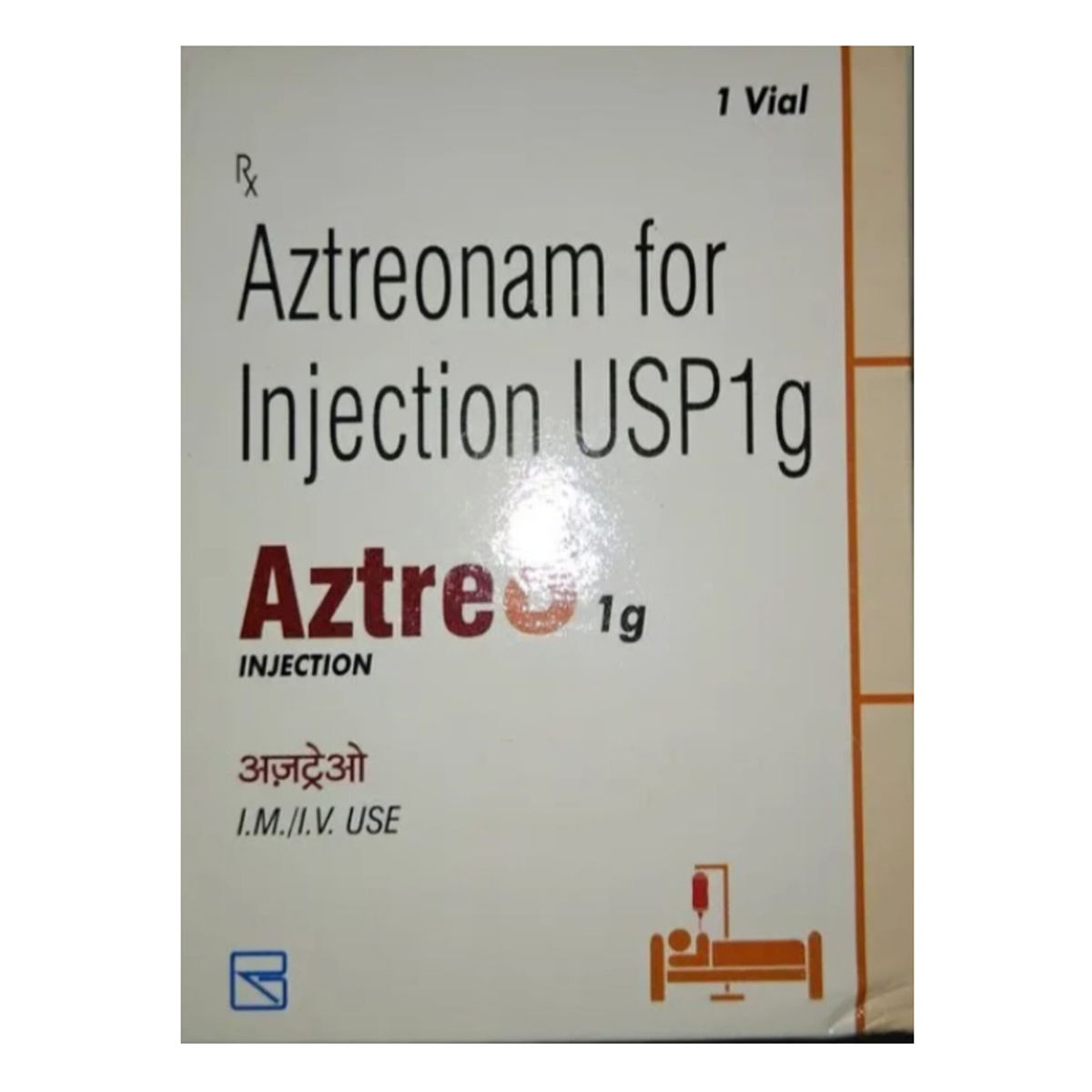 Buy AZTREO INJECTION 1GM Online