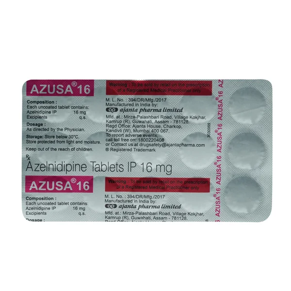 Azusa 16 mg Tablet 15's, Pack of 15 TABLETS