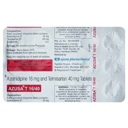 Azusa T 16/40 Tablet 15's