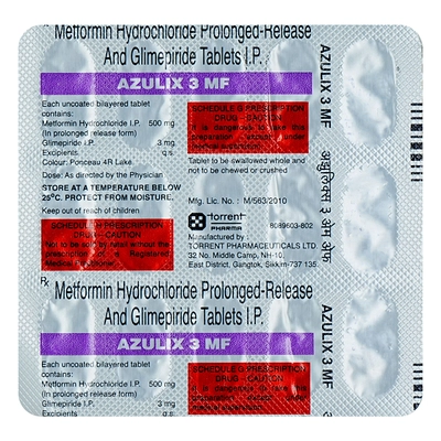 Azulix 3 MF Tablet 15's, Pack of 15 TabletS