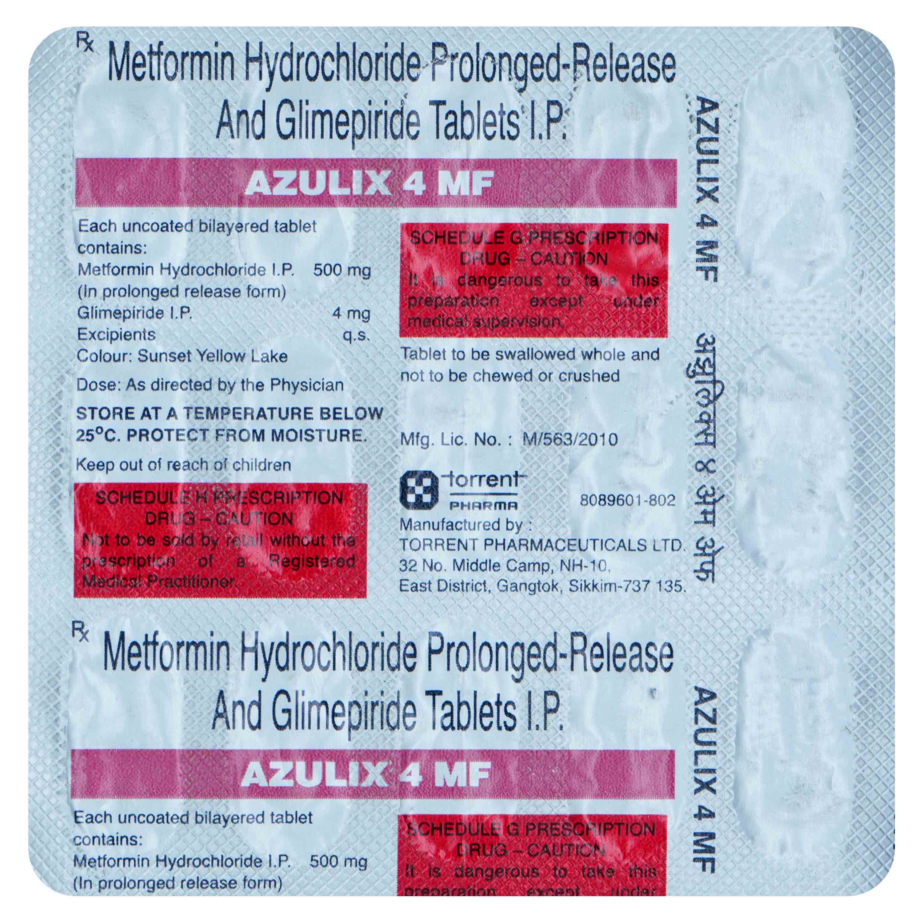 Azulix 4 MF Tablet 15's, Pack of 15 TabletS Azulix 4 MF Tablet 15's, Pack of 15 TabletS