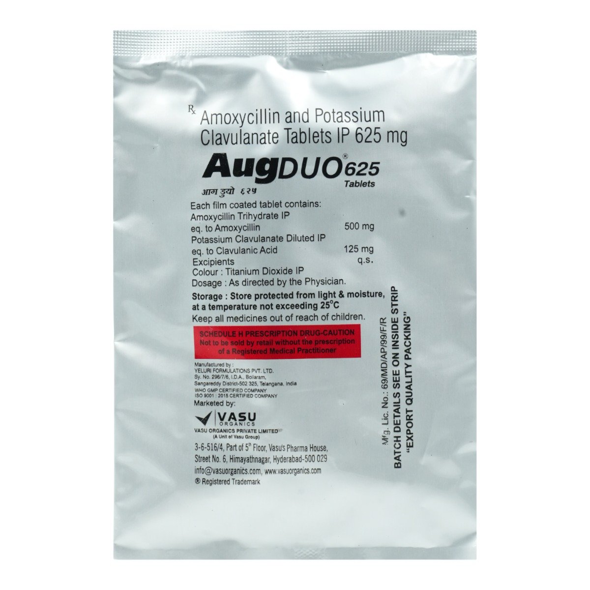 Augduo 625 Tablet 10's, Pack of 10 TABLETS Augduo 625 Tablet 10's, Pack of 10 TABLETS