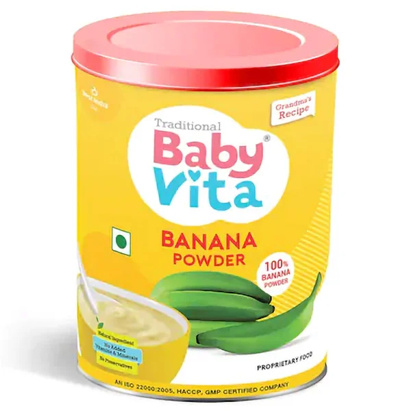 Babyvita Banana Powder, 300gm Tin, Pack of 1