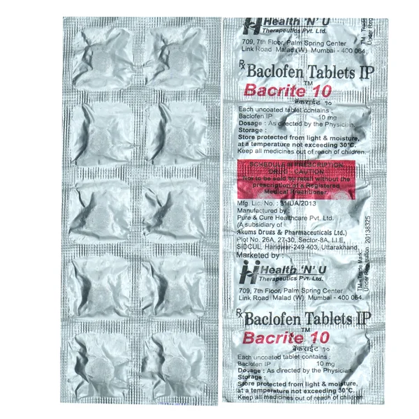 Bacrite 10mg Tablet 10's
