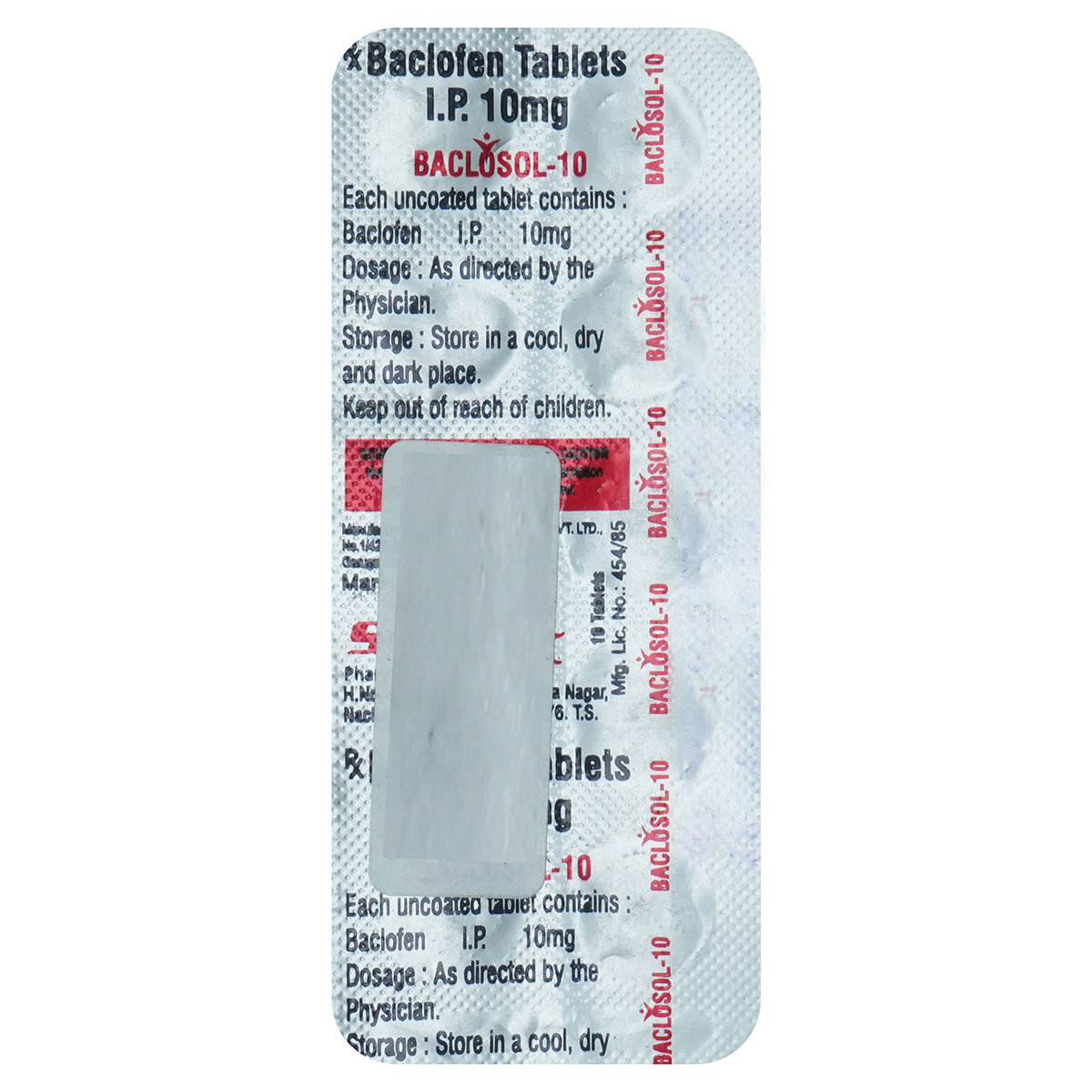 Baclosol-10 Tablet 10's, Pack of 10 TabletS Baclosol-10 Tablet 10's, Pack of 10 TabletS