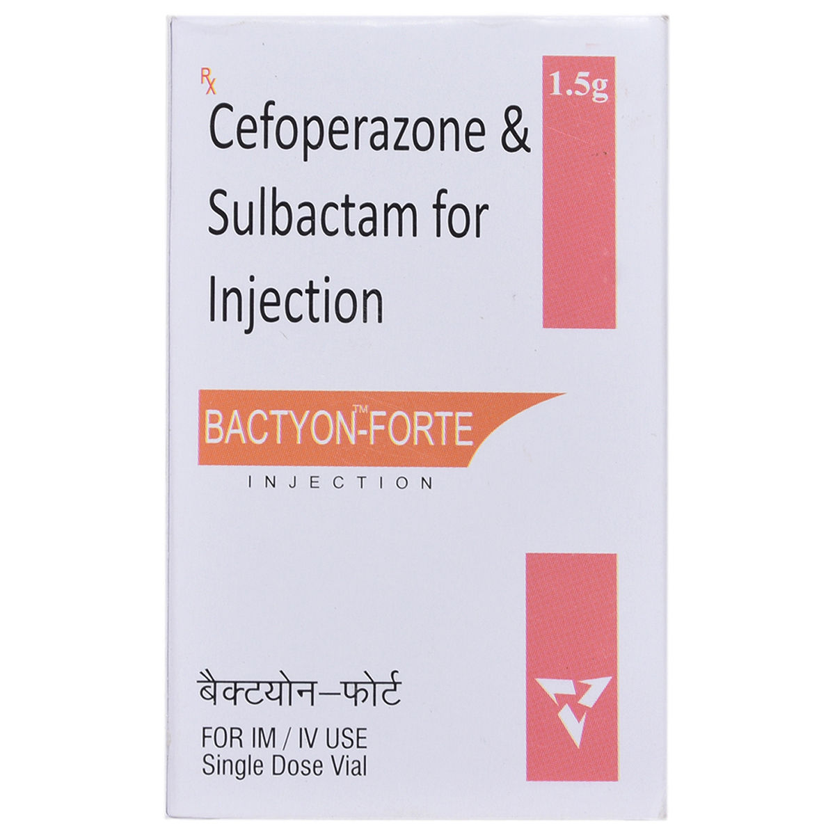 Bactyon-Forte 1.5 gm Injection 1's | Uses, Side Effects, Price | Apollo ...